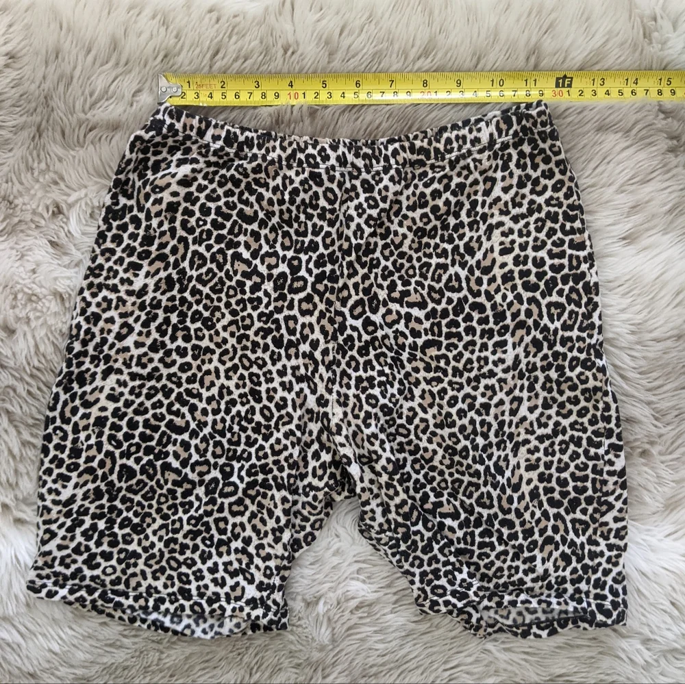 Leopard Print Bike Shorts